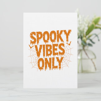 Alleen enge sfeer Halloween Kaart