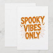 Alleen enge sfeer Halloween Kaart (Voorkant / Achterkant)