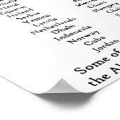 Alleen Engels in de Verenigde Staten Poster (Hoek)