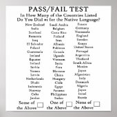 Alleen Engels in de Verenigde Staten Poster (Voorkant)