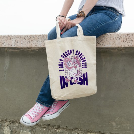 Alleen excuses onder rembours tote bag