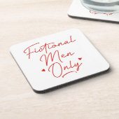 Alleen fictieve Mannen Bier Onderzetter (Linkerzijde)