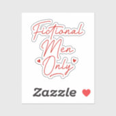 Alleen fictieve Mannen Sticker (Vel)