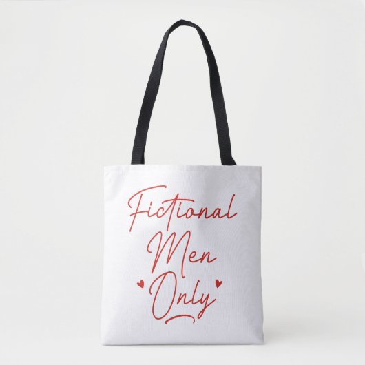 Alleen fictieve Mannen Tote Bag (Voorkant)