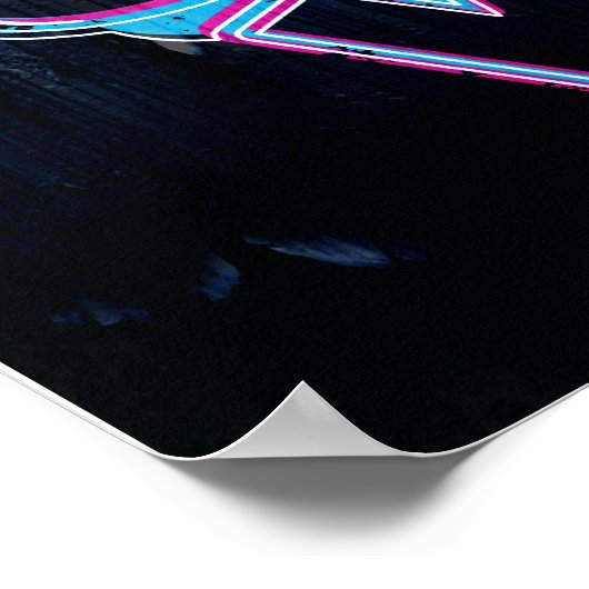 Alleen frambose schedelhoofdtelefoon poster (Hoek)