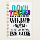 Alleen Franse leraar omdat fulltime multitasking Planner (Voorkant)