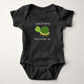 Alleen freaking Love Turtles Turtle Reptile Romper (Voorkant)