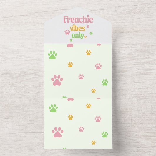 Alleen Frenchie Vibes All In One Uitnodiging (Binnen)