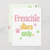 Alleen Frenchie Vibes Briefkaart (Voorkant / Achterkant)