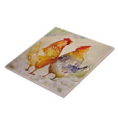 Alleen Friends Chicken Ceramic Kitchen Tile Tegeltje (Zijkant)
