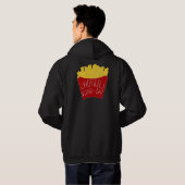 Alleen Frietjes Soort Dag 🍟 Hoodie (Achterkant volledig)