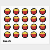 Alleen Frietjes Soort Dag Ronde Sticker (Vel)