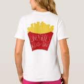 Alleen Frietjes Soort Dag 🍟 T-shirt (Achterkant)