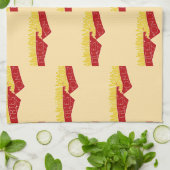Alleen Frietjes Soort Dag 🍟 Theedoek (Gevouwen)