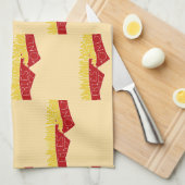 Alleen Frietjes Soort Dag 🍟 Theedoek (Quarter Fold)