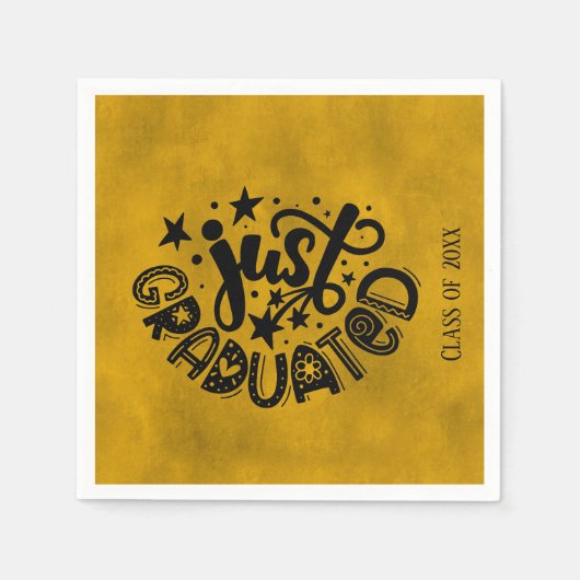 Alleen gediplomeerd - geel servet (Voorkant)