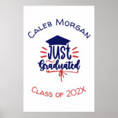 Alleen gediplomeerd rood en blauw poster (Voorkant)