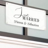 Alleen gehuwde autobanner spandoek (Buitenkant Gebouw)