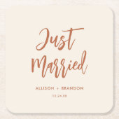 Alleen gehuwde Boho Woeddrouwerij-receptie Kartonnen Onderzetters (Voorkant)