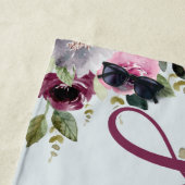 Alleen gehuwde bruid en bruidebruin huwelijk strandlaken (In situ)