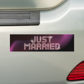 Alleen gehuwde glamour-bumper sticker (Op auto)