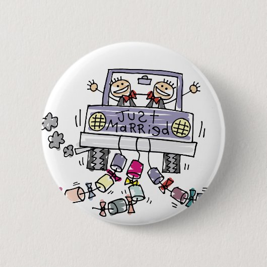 Alleen gehuwde homepage-voordeur ronde button 5,7 cm (Voorkant)