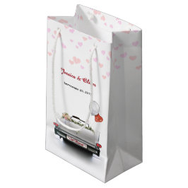 Alleen gehuwde Oldtimer Car Gift Bag Klein Cadeauzakje