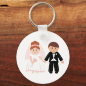 Alleen gehuwde paarse Sleutelhanger (Voorkant)