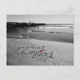 Alleen gehuwde postkaart aankondigingskaart