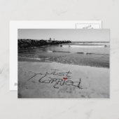 Alleen gehuwde postkaart aankondigingskaart (Voorkant / Achterkant)