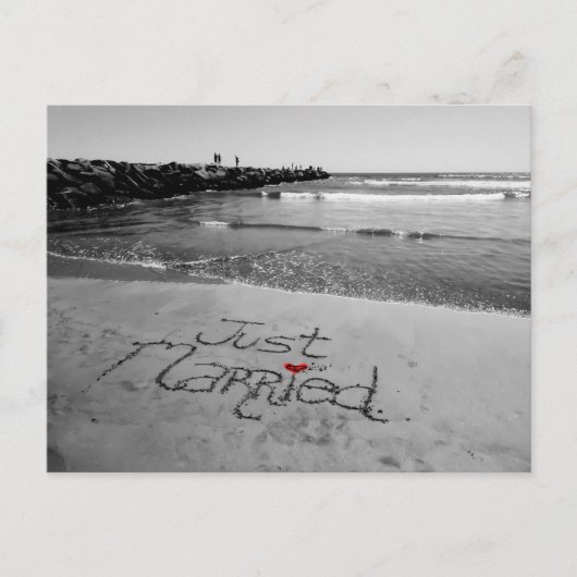 Alleen gehuwde postkaart aankondigingskaart (Voorkant)