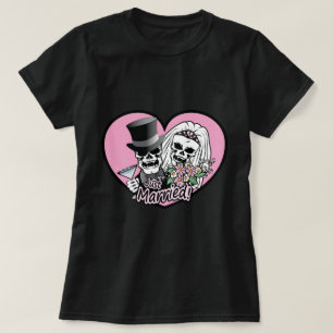 Alleen gehuwde Skulls T-shirt