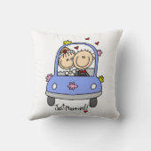 Alleen gehuwde T-shirts, bruidegom en cadeautjes Kussen (Achterkant)