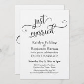 Alleen gehuwde Typografie Weddenschappen Kaart (Voorkant / Achterkant)