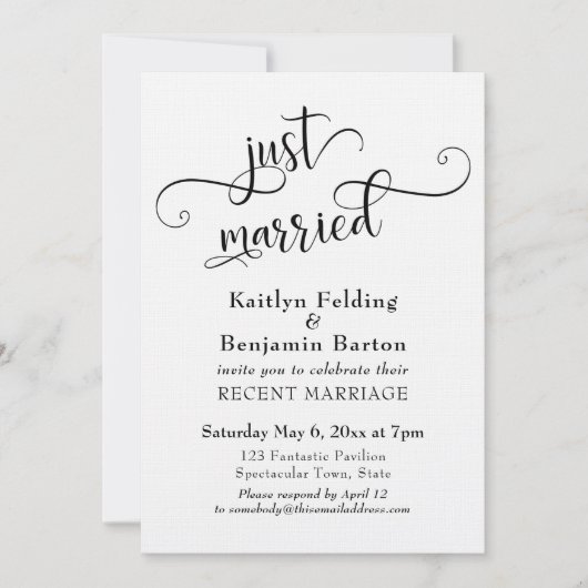 Alleen gehuwde Typografie Weddenschappen Kaart (Voorkant)