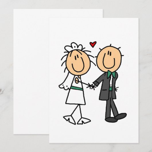 Alleen gehuwde uitnodigingen (Voorkant / Achterkant)