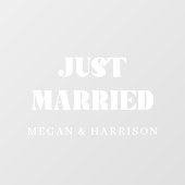 Alleen gehuwde vensterverkoop raamsticker (Vel)