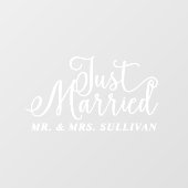 Alleen gehuwde vensterverkoop raamsticker (Vel)