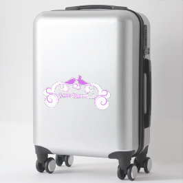 Alleen gehuwde vogelcontour Sticker