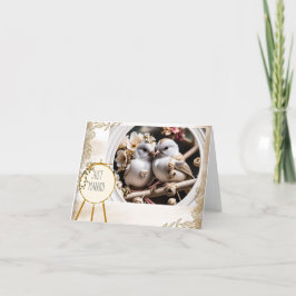 Alleen gehuwde vogels feestdagen kaart