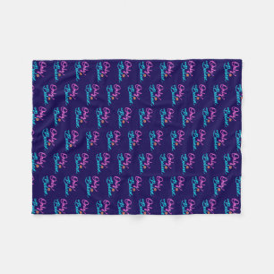 Alleen geloven Christelijke citaat op donkerblauw Fleece Deken