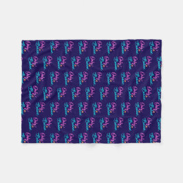 Alleen Geloven Christelijke Spreuk op Donkerblauw Fleece Deken