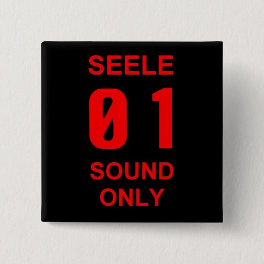 alleen geluid vierkante button 5,1 cm (Voorkant)