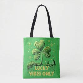 Alleen Geluksstralende Garens Shamrock St. Patrick Tote Bag