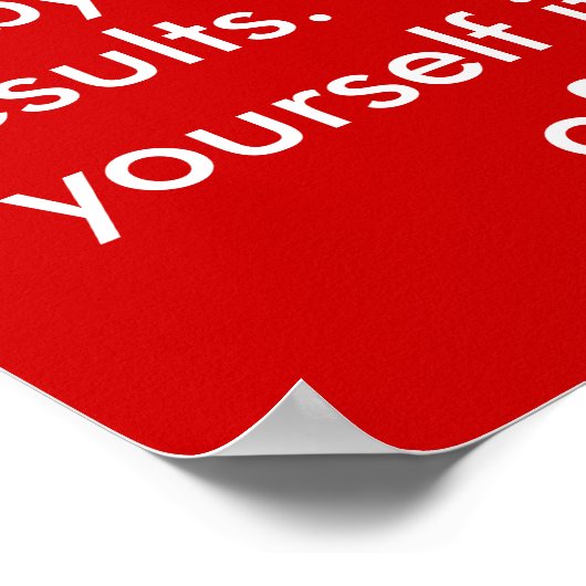 Alleen gemotiveerde mensen poster (Hoek)