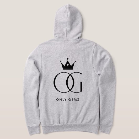 Alleen Gemz Rits Ash Hoodie - Officieel (Laag Achter)