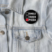 Alleen Genomen Pizza Grappige Valentijnsdag Ronde Button 5,7 Cm (In situ)
