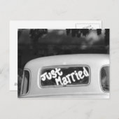 Alleen getrouwd aankondigingskaart (Voorkant / Achterkant)