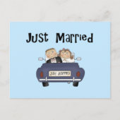 Alleen getrouwd aankondigingskaart (Voorkant)