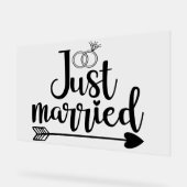 Alleen getrouwd acryl bord (Hoek)